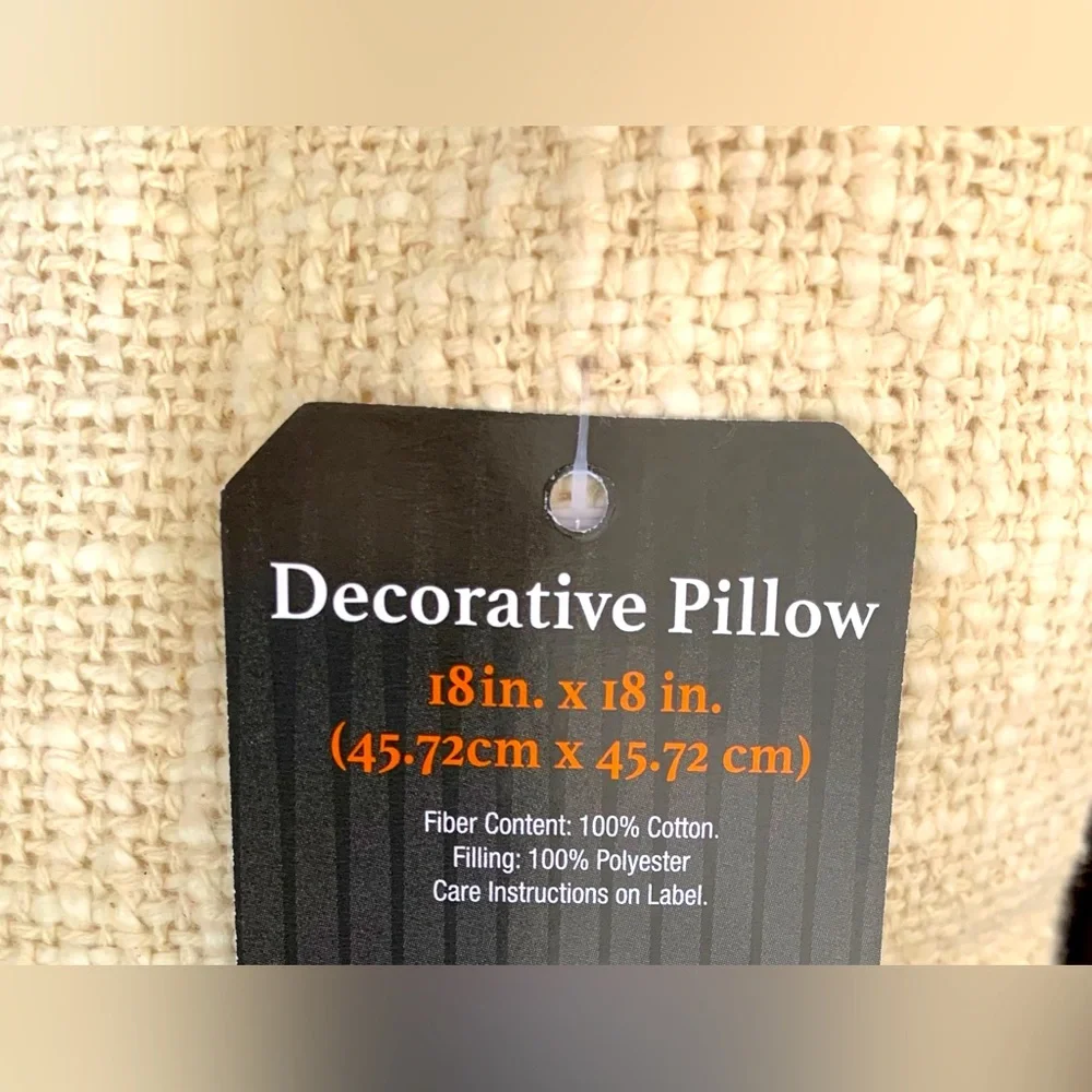 Halloween Decor Pillow Funny Dancing Skeletons Tan- NWT